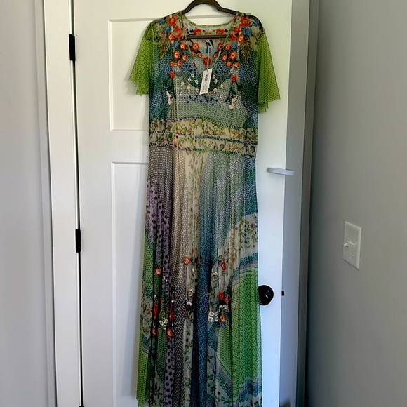 Johnny Was | Dresses | Johnny Was Winx Mesh Maxi Dress Green Size L |  Poshmark